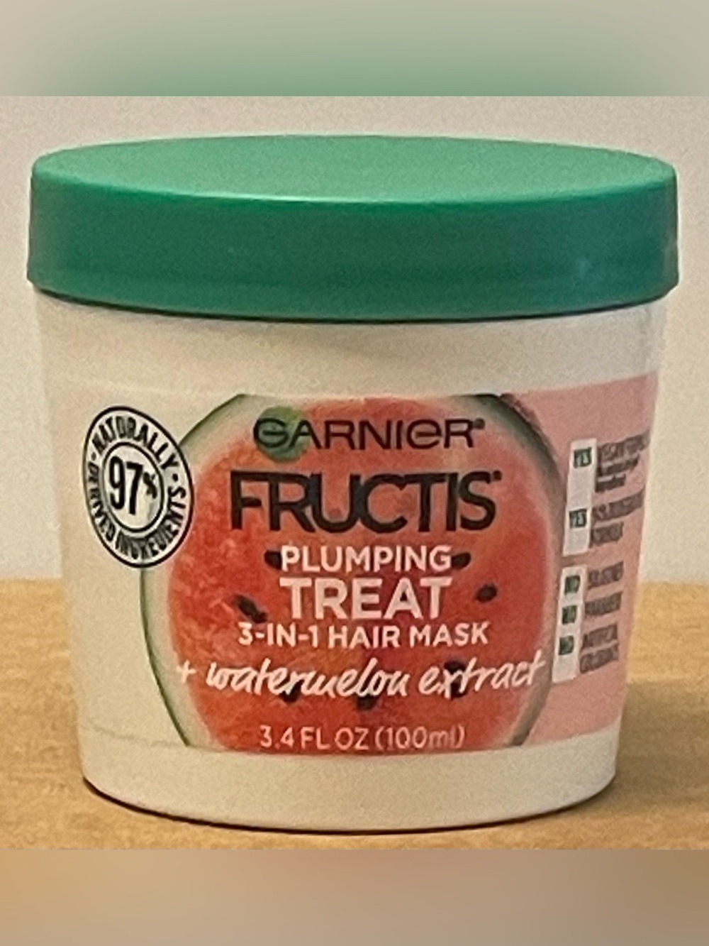 ✴️3/$15✴️ Garnier Fructis Plumping Treat Hair Mask - 3.4 fl oz